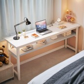 卧室床边桌长条窄桌家用小型电脑桌女生化妆桌学生学习桌双人书桌