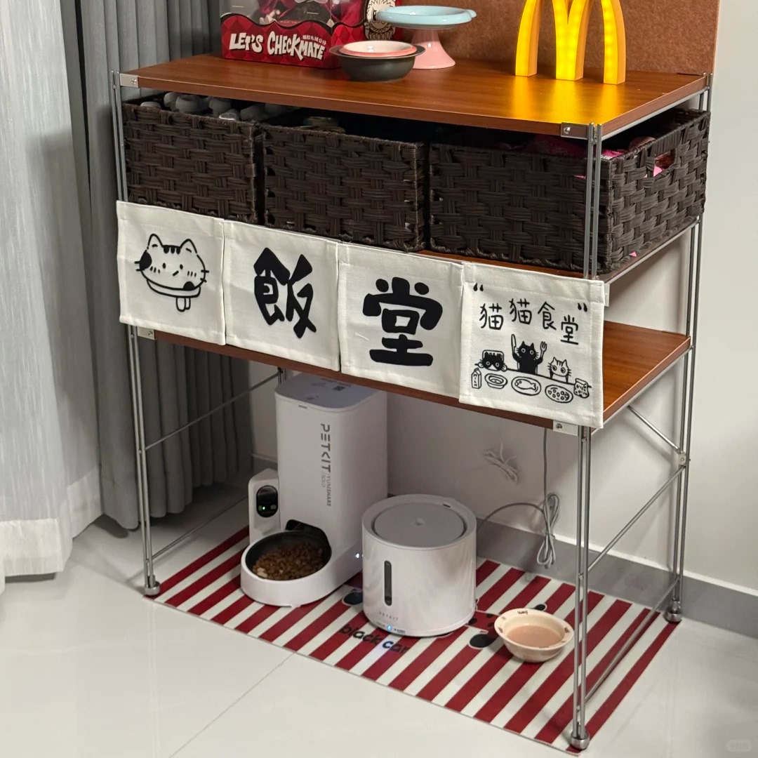 猫咪食堂置物架宠物用品多层架子图片