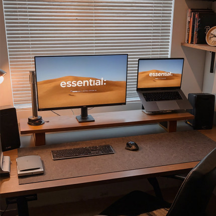 实木台式电脑显示器增高架家用办公桌置物架桌面收纳架笔记本支架