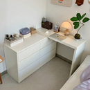 半包围梳妆台斗柜一体转角化妆桌现代卧室简约2025新款 床边桌l型