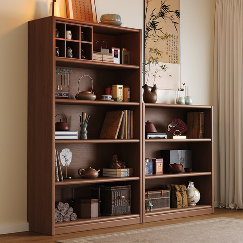 博古架实木中式茶柜收纳柜茶具