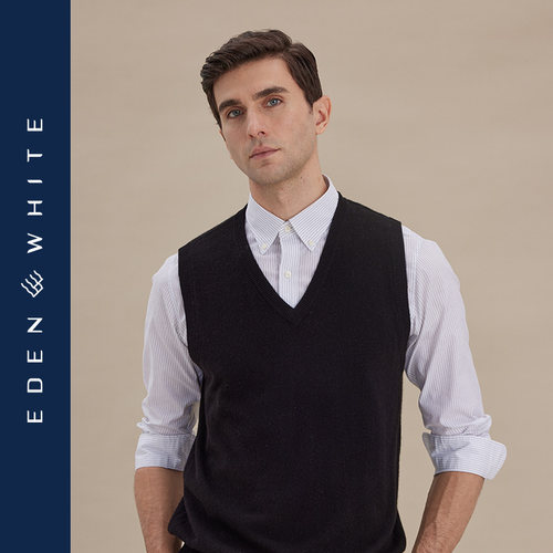 圣雪绒100%羊绒背心保暖百搭