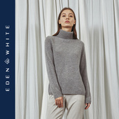 日系宽松加厚针织衫 圣雪绒2020秋冬新品 女高领纯色羊绒衫