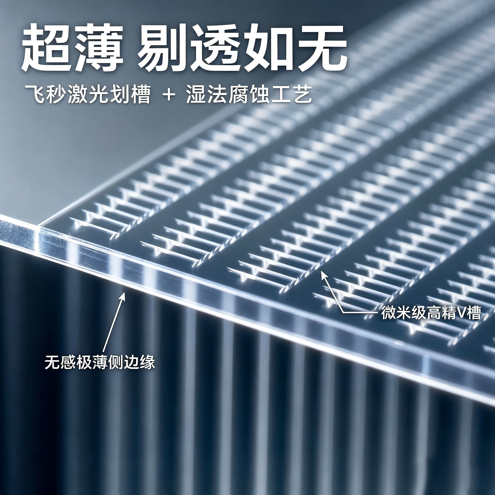 定制光纤阵列玻璃V槽基板硅光CPO封装光通信玻璃基板 FA光纤阵列