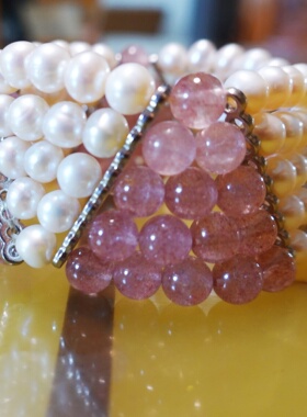 遮伤疤百搭水晶原创民族风手链