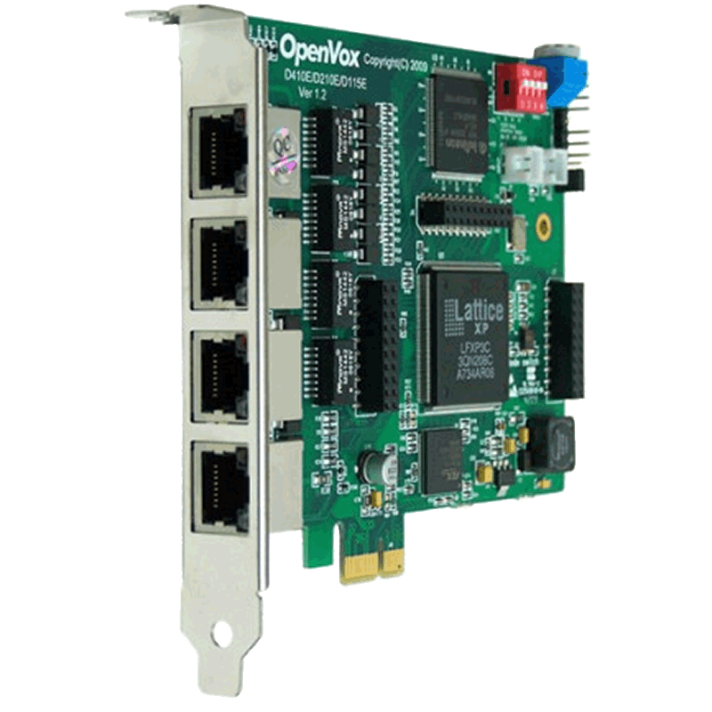 深简openvox D410E 4口E1数字语音卡asterisk卡elastix/pri中继卡电话接口卡兼容digium dahdi驱动Freepbx