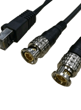 rj48BNC公头深简转接线