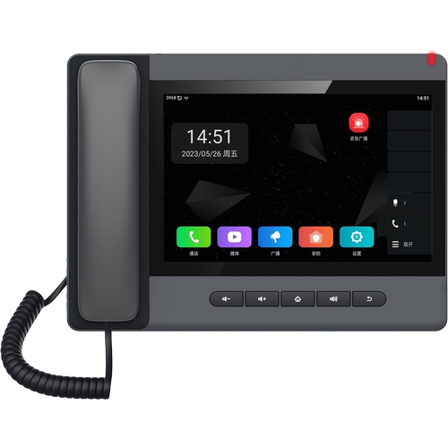 深简广播主机电话机10吋触摸屏IP