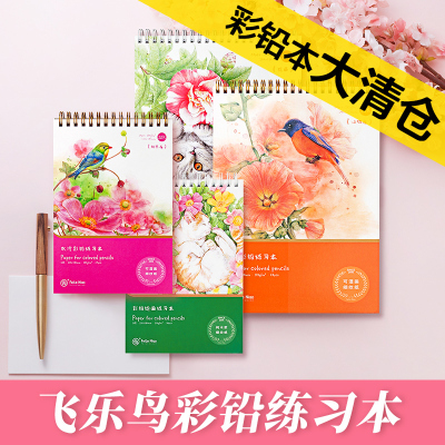 飞乐鸟油性水溶美术纸本彩铅本