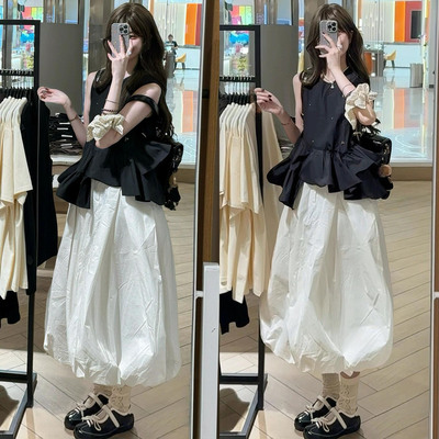 花苞半身裙2024新款蓬蓬裙