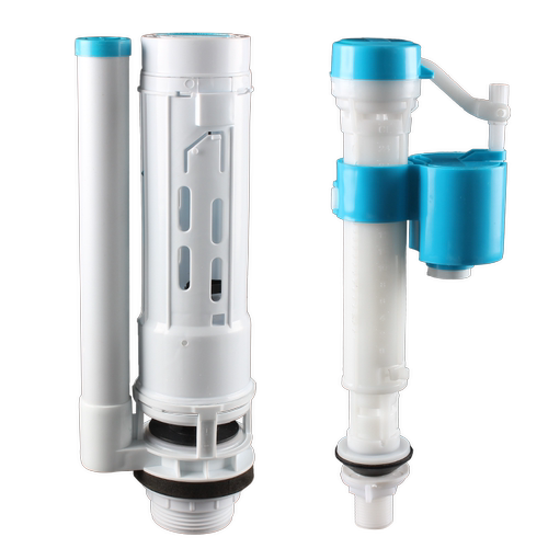 蹲便器水箱配件 塑料挂墙冲水箱抽水进水出水器分体排水阀芯配件