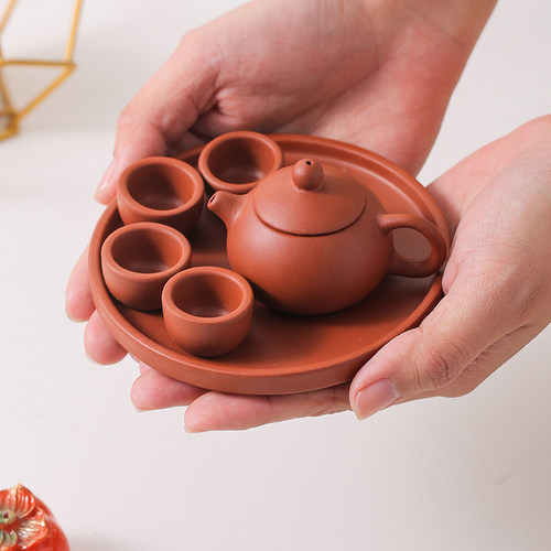 迷你紫砂壶茶具套装一两人用