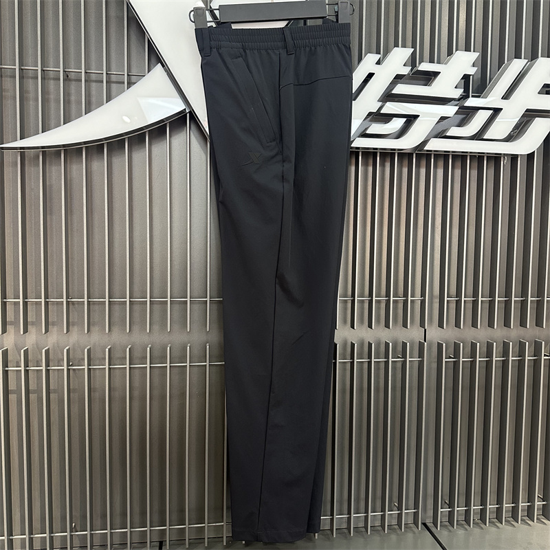特步运动裤男2025夏季新款跑步健身裤子梭织运动长裤975229980024