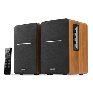 漫步者R1200BT电脑音响台式桌面家用木质蓝牙多媒体音箱小低音炮