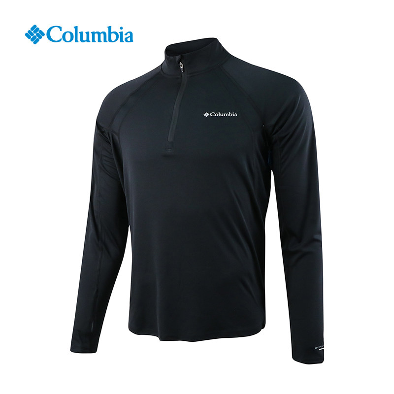 哥伦比亚2026春夏户外半拉链速干衣男透气休闲套头长袖T恤AE3243