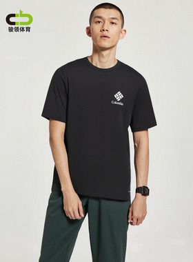 哥伦比亚短袖男26春夏新品户外速干T恤运动休闲圆领半袖AJ5759