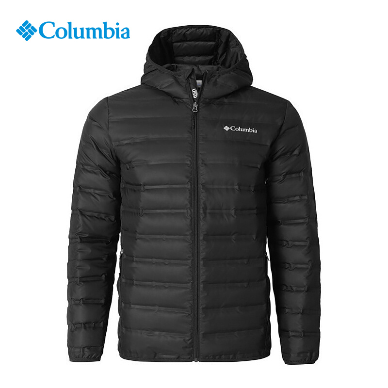 哥伦比亚连帽轻薄保暖羽绒服