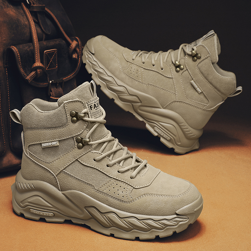 新款男鞋高帮英伦马丁靴