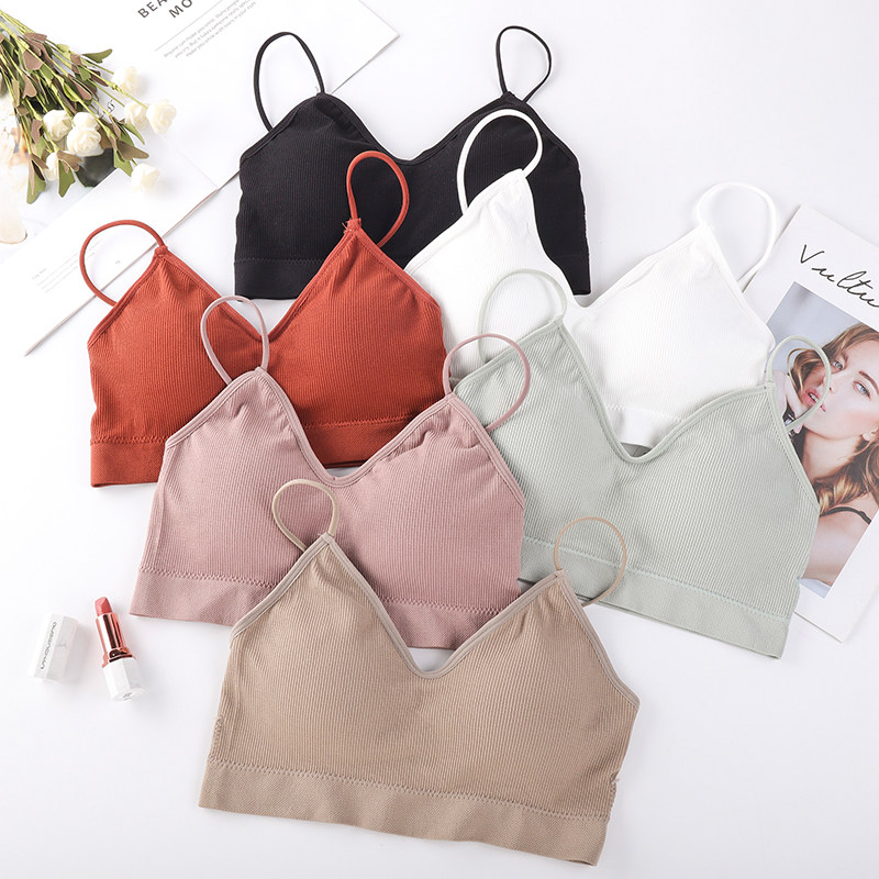 俞兆林运动内衣女背心式无钢圈无痕美背文胸调整型小胸聚拢背心