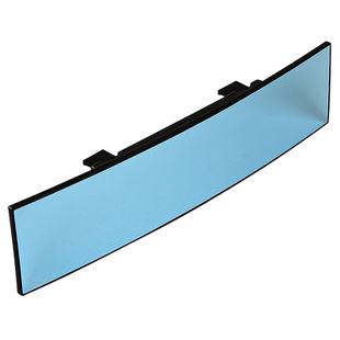 车内大视野后视镜反光镜片防炫目汽车室内倒车镜无边广角曲面蓝镜