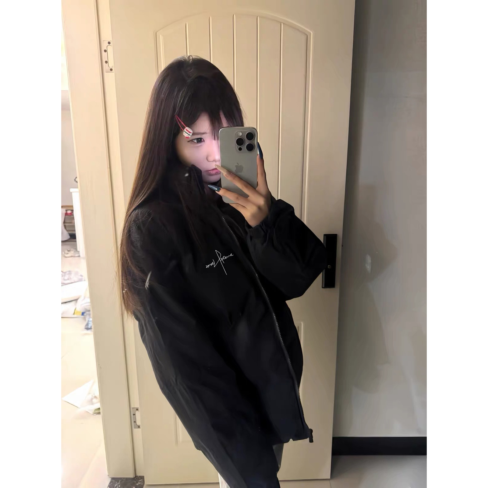 美式复古少女大童立领羽绒棉服女初中高中学生宽松加厚保暖外套冬