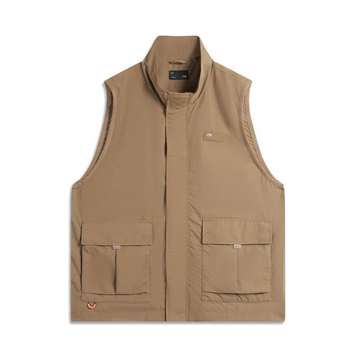 李宁防泼水防风背心户外运动马甲