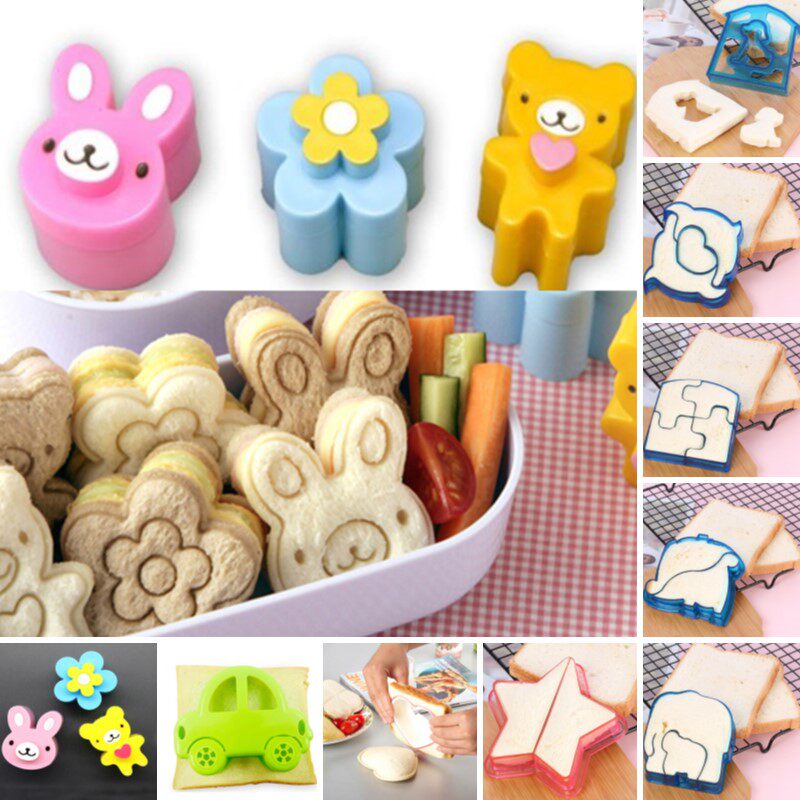 cute sandwich mould rabbit flower panda shaped bread cakebis