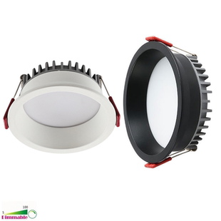 Dimmable Recessed COB glare Downlight Anti LED 24W 18W