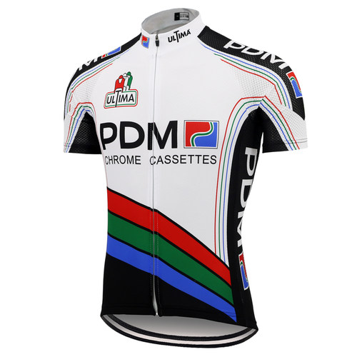 Retro PDM Cycling jersey ropa ciclismo men short sleeve mtb