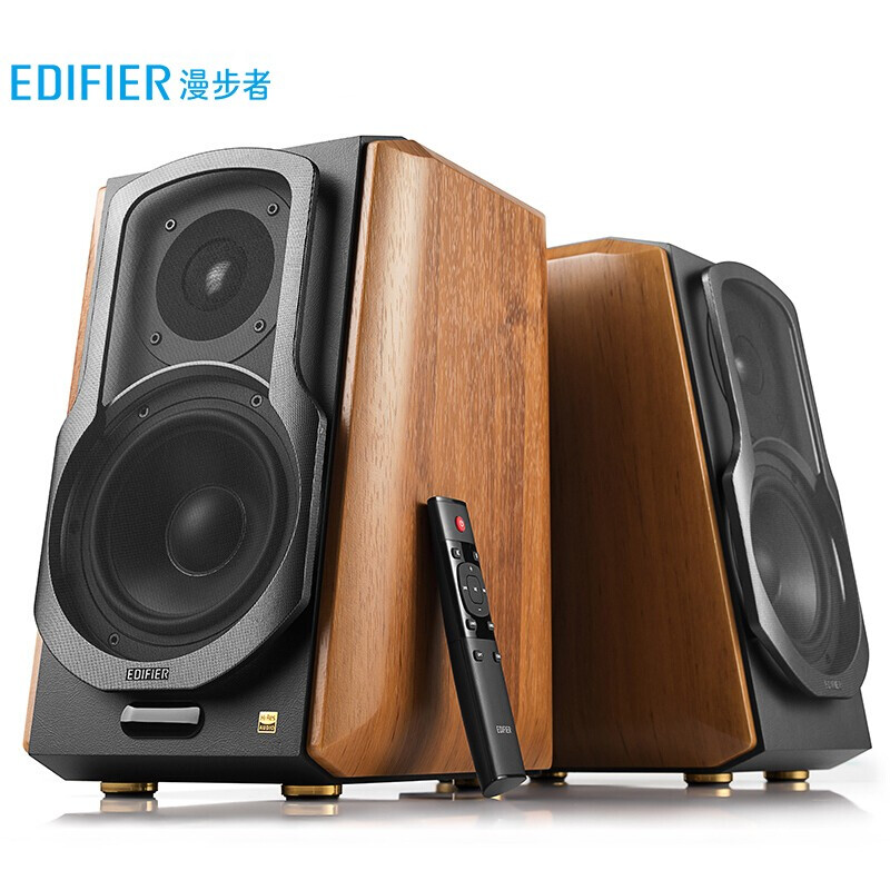 EDIFIER 漫步者 S1000MKII 2.0声道 多媒体音箱 木纹色