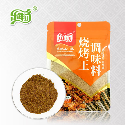 乐畅王中王30克烧烤王袋装烧烤牛羊猪肉鱼虾串撒蘸料2件包邮 - 封面