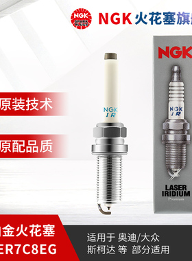 NGK铱铂金火花塞 ILFER7C8EG 91898 单支装 适用于奥迪A4L/Q5L/CC