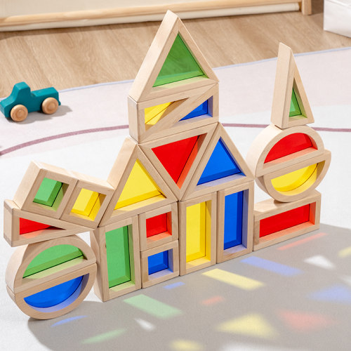 亚克力透光积木大颗粒幼儿园建构区搭建材料