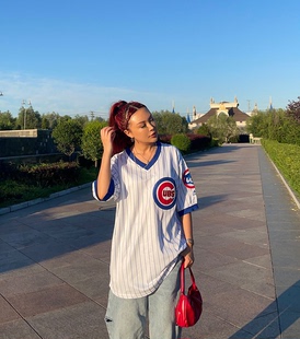 男女HIPHOP宽松加肥加大条纹街头运动INS欧美式街头字母短袖T恤