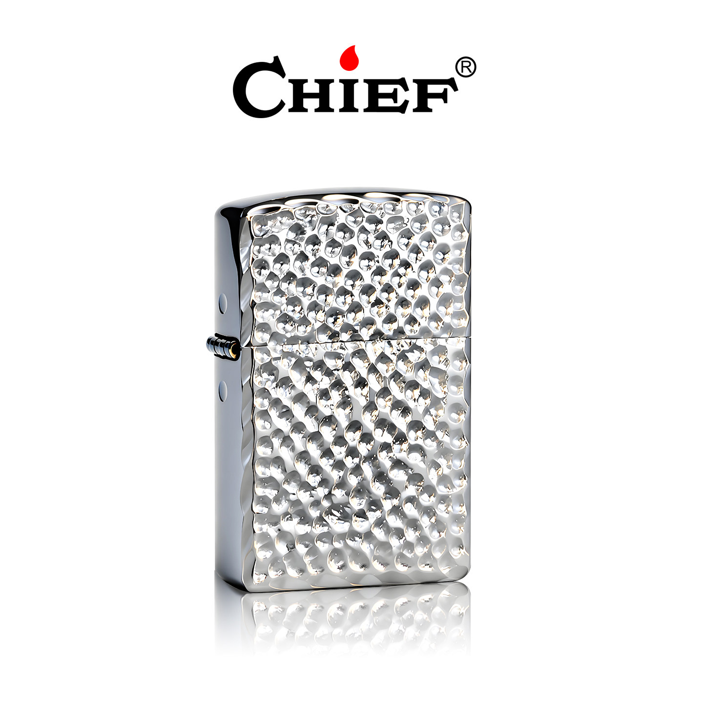 白金陨石坑-Chief首领煤油打火机高档复古防风情人节送对日礼物