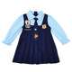 学院风女宝宝百褶裙潮 2026新款 女小童裙子卡通儿童春装 连衣裙长袖