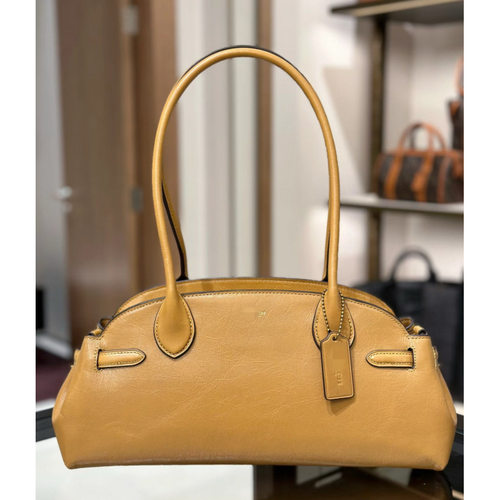 2025新款Empire Carryall 34高级质感油蜡皮法棍腋下包单肩手提包