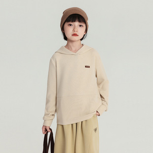 针织连帽外套 百搭女童长袖 外贸冬装 上衣儿童连帽卫衣2025新款