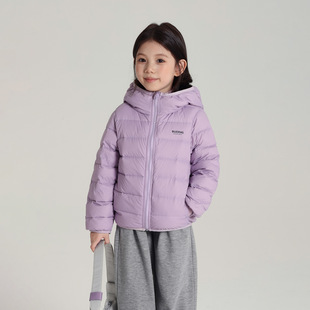 外贸布丁哈鲁童装羽绒服2024冬季新款女童羽绒服90绒子含量三防面