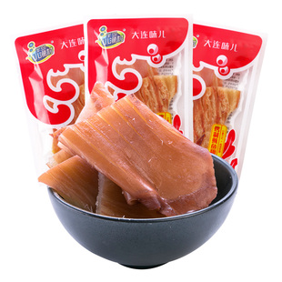 大连海珍品特产半岛小渔村散装烤制鱿鱼翅250克手撕鱿鱼丝包邮