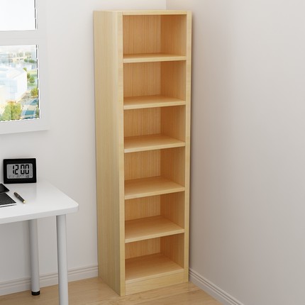 书架简易落地书柜靠墙分层架子置物架卧室收纳架展示架小型书柜子