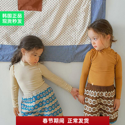 女童秋季打底衫天丝棉长袖弹力