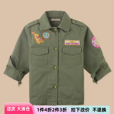 女童夏季薄外套贴布刺绣