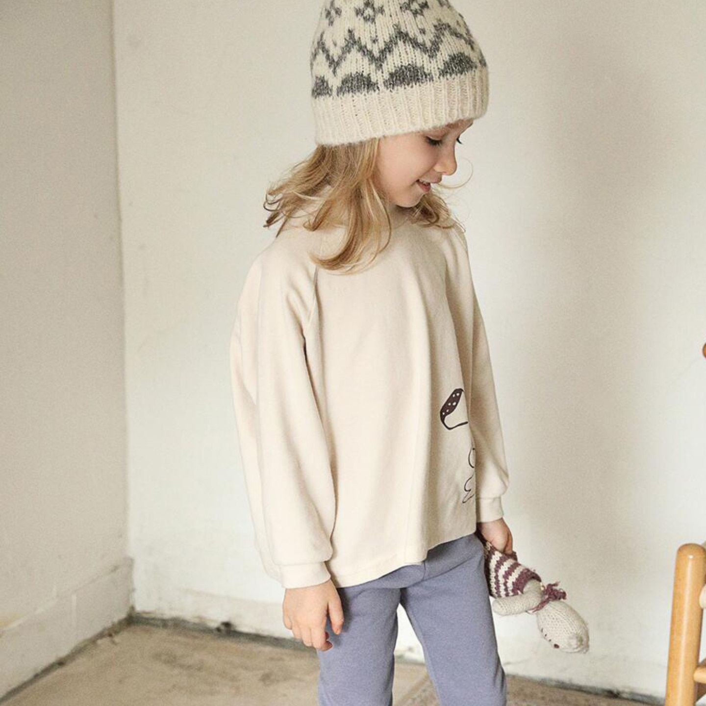 锦小和和 bien韩国童装女童磨毛弹力上衣长袖t恤儿童2025新款上衣,童装/婴儿装/亲子装,T恤,淘宝优惠券,粉丝福利购,淘宝优惠卷