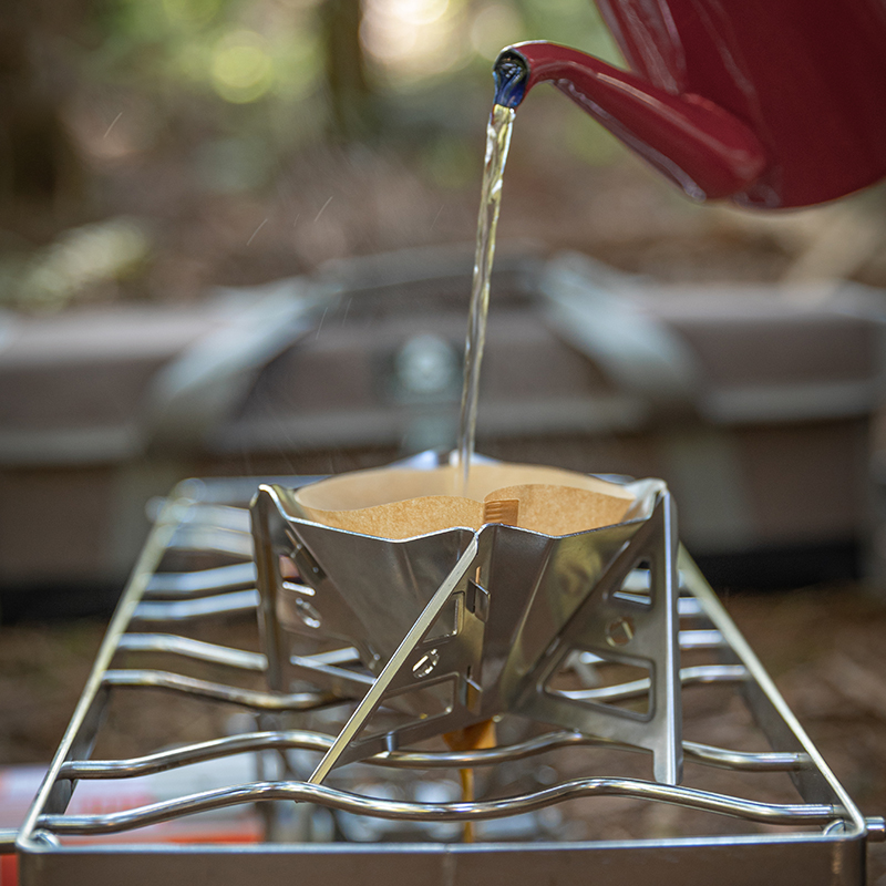 柯曼咖啡漏斗不锈钢折叠滤杯