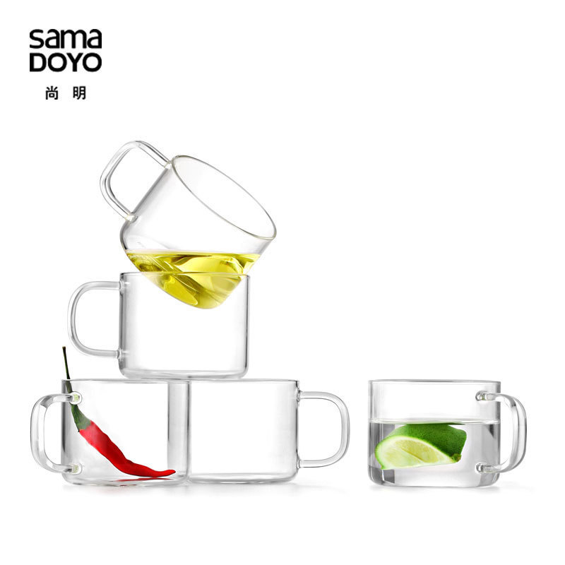 春之茗  SAMADOYO/尚明加厚耐热玻璃杯茶杯 品茗杯玻璃咖啡杯包邮