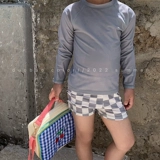 Брендовый детский купальник для мальчиков, раздельный лонгслив, штаны для плавания, защита от солнца