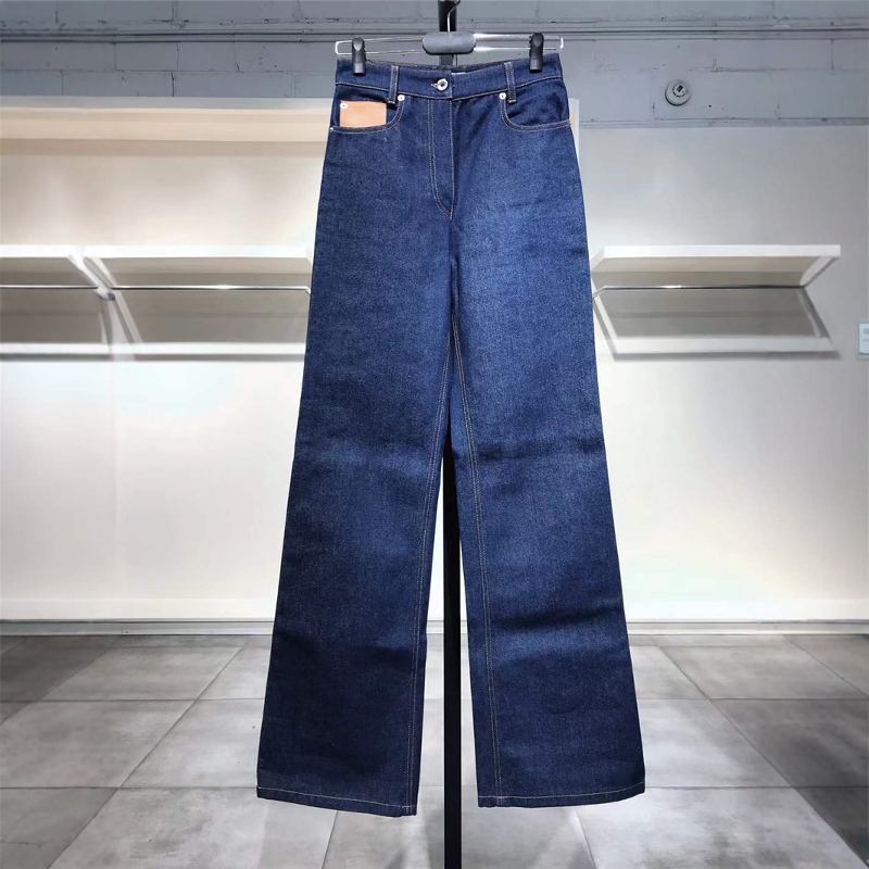 S-M穿 PACO RABANNE 时尚蓝色牛仔裤 710