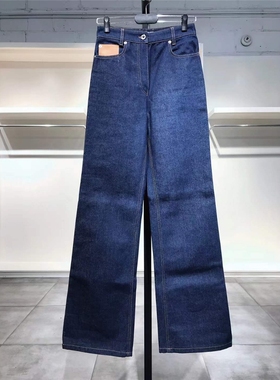 S-M穿 PACO RABANNE 时尚蓝色牛仔裤 710