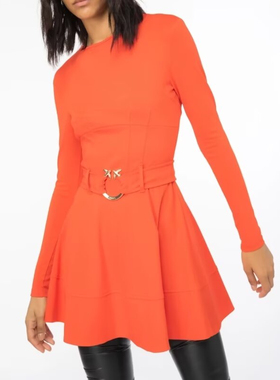 S-小M穿 PI0NKO 优雅红色洋装连衣裙 699